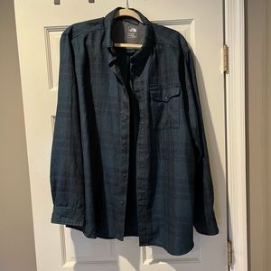 Plaid North Face Button Down
